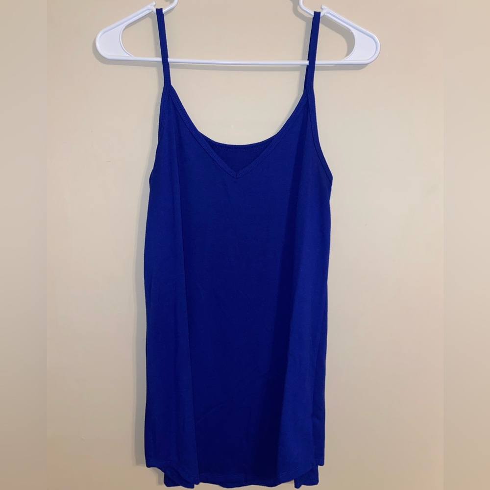 Blue tunic tank top